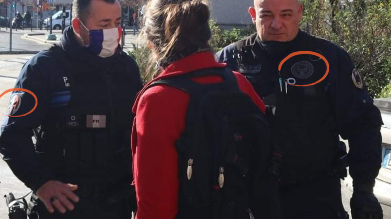 Police Pierrefite écusson extrême droite