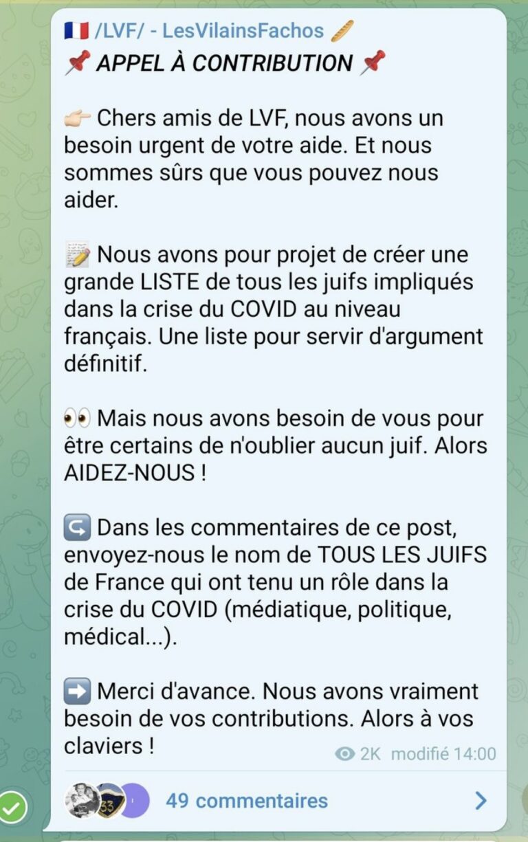 L’extrême droite fait des listes de juifs, on se réveille quand ? Fils-de-pute-1-768x1225