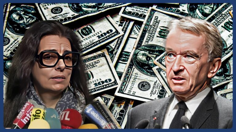 Bernard Arnault et Françoise Bettencourt, l'homme et la femme les plus riches du monde (montage l'insoumission.fr)