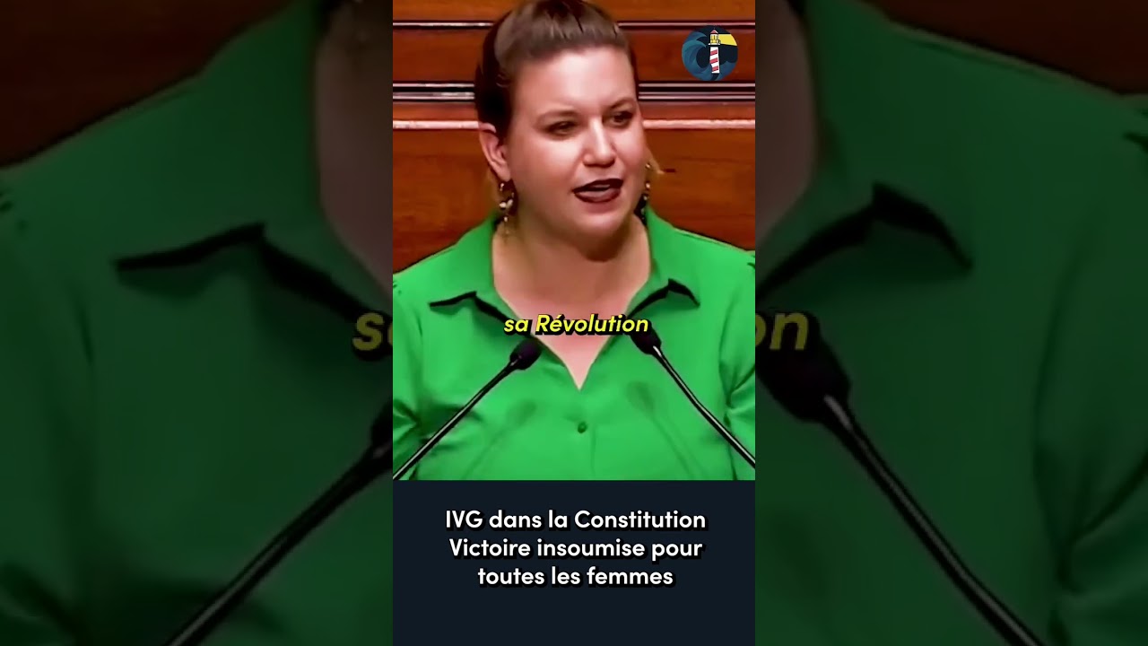 Le discours magistral de Mathilde Panot lIVG est reconnue comme droit fondamental humain