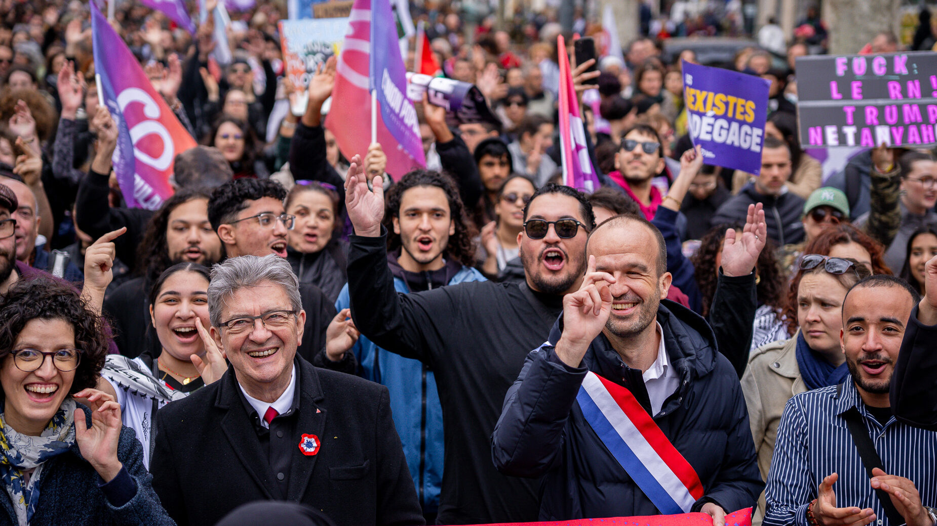 Mélenchon extrême droite 22 mars