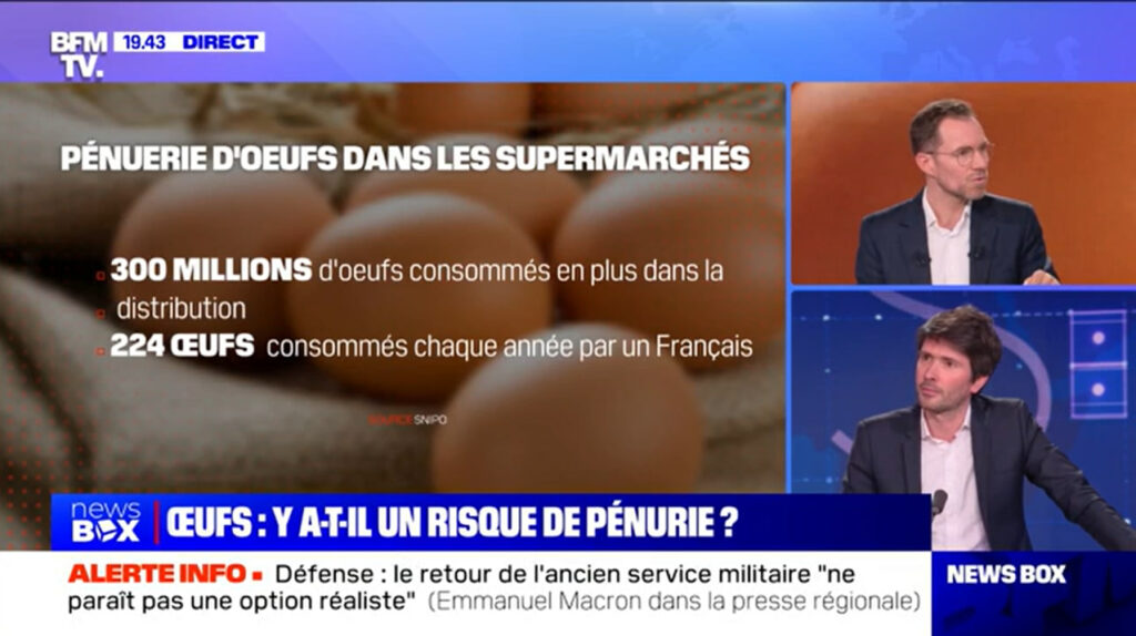 oeufs BFM TV