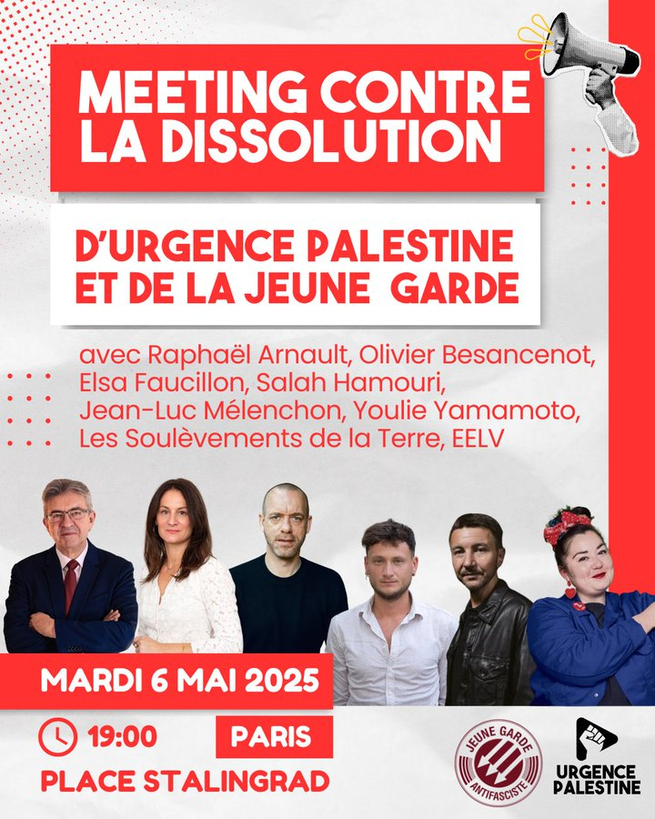 meeting soutien jeune garde urgence palestine