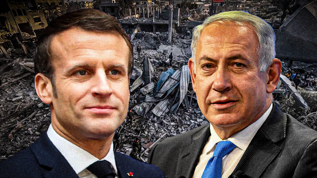 Macron netanyahu gaza palestine