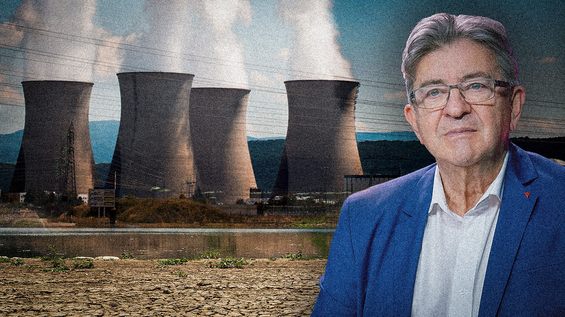 Mélenchon nucléaire canicule