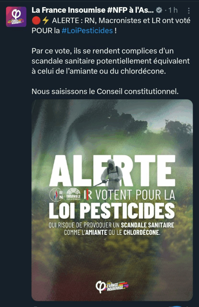 LFI loi duplomb conseil constitutionnel