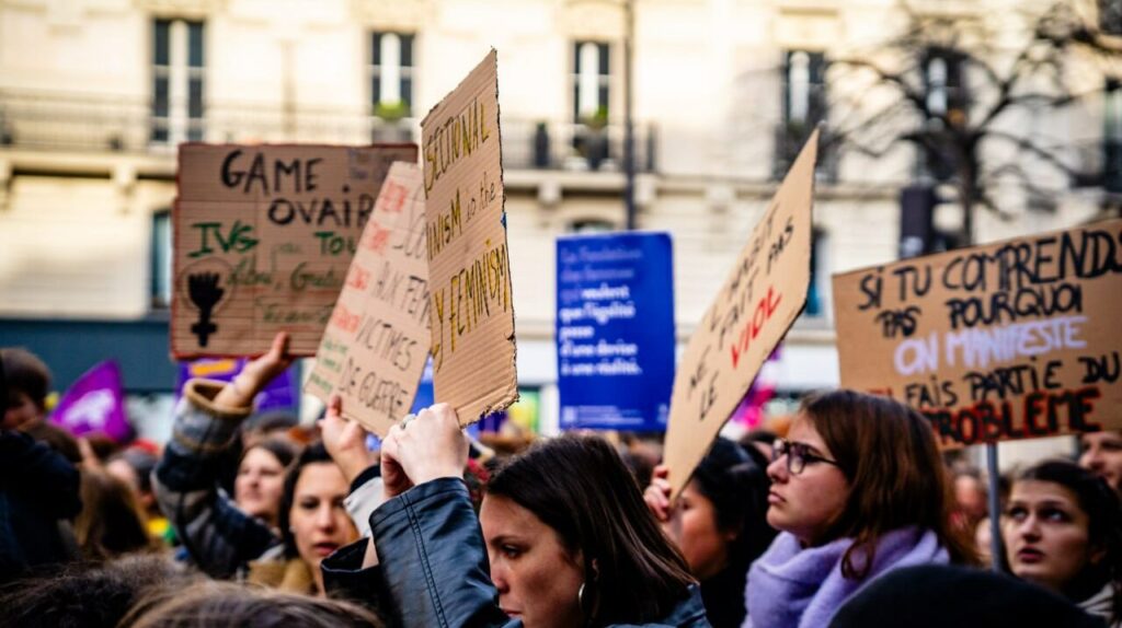 manif féministe contre incel