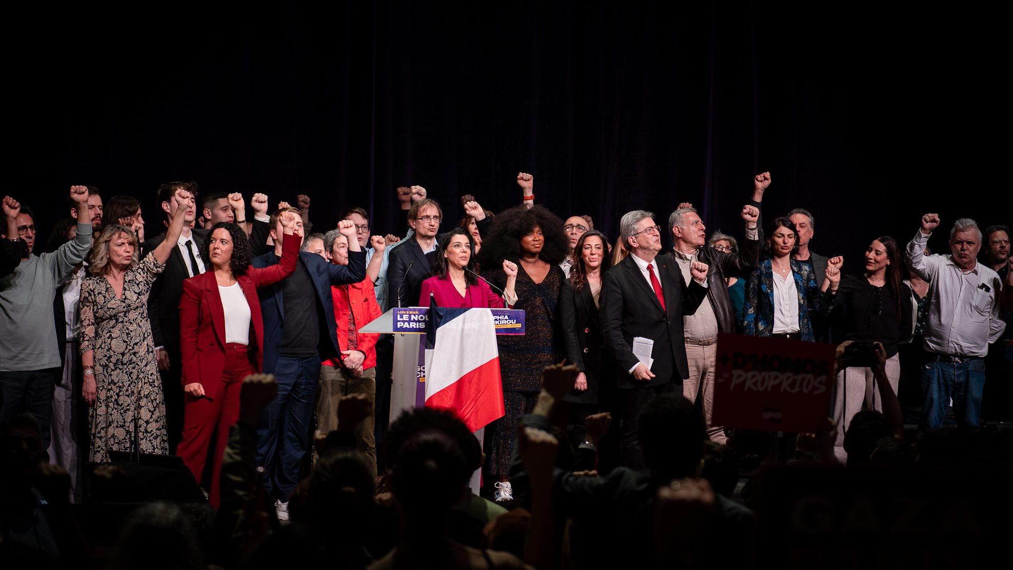 Paris LFI Mélenchon Sophia Chikirou
