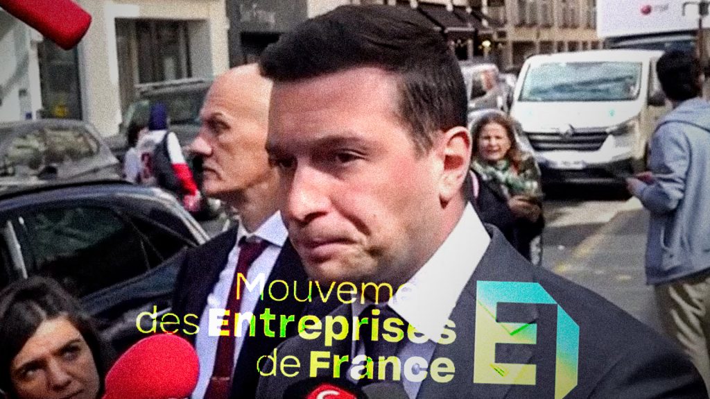 MEDEF Jordan Bardella RN Rassemblement national extrême droite