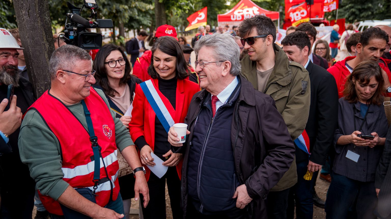 Mélenchon aurélie trouvé syndicalistes ArcelorMittal