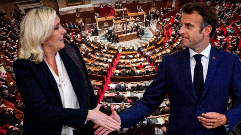 Marine Le Pen Macron