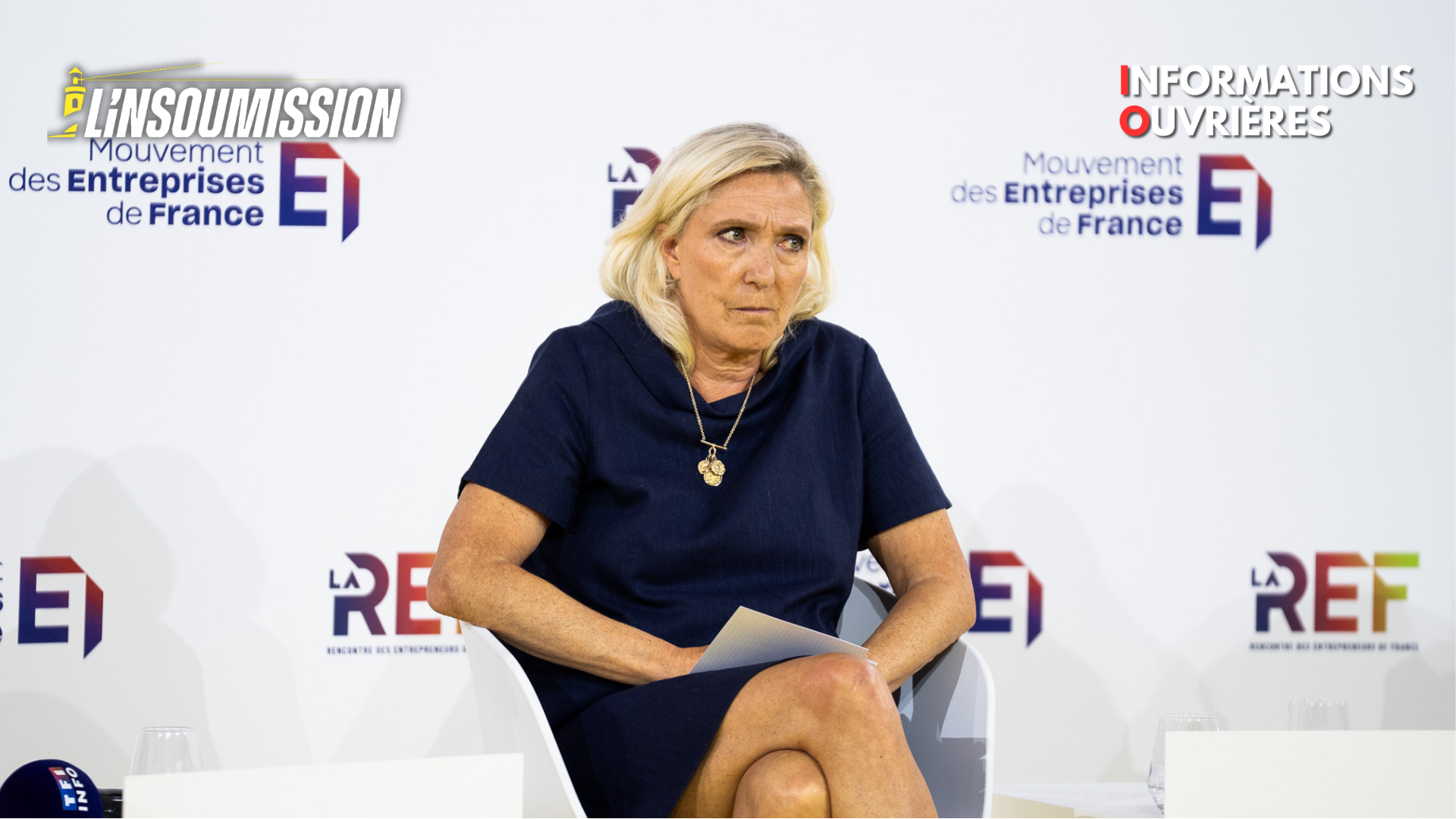 Marine Le Pen débat MEDEF