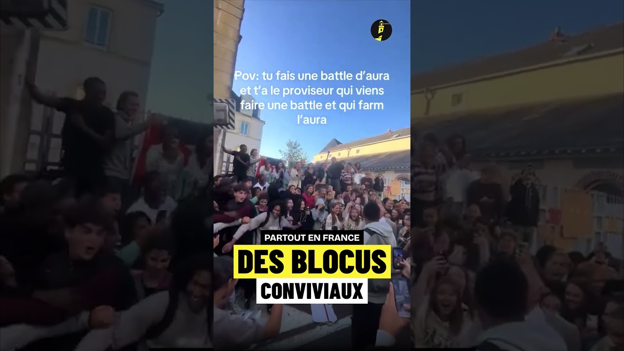 🔴 Les blocus lycéens sont bien plus bonne ambiance que les médias ne le prétendent.
