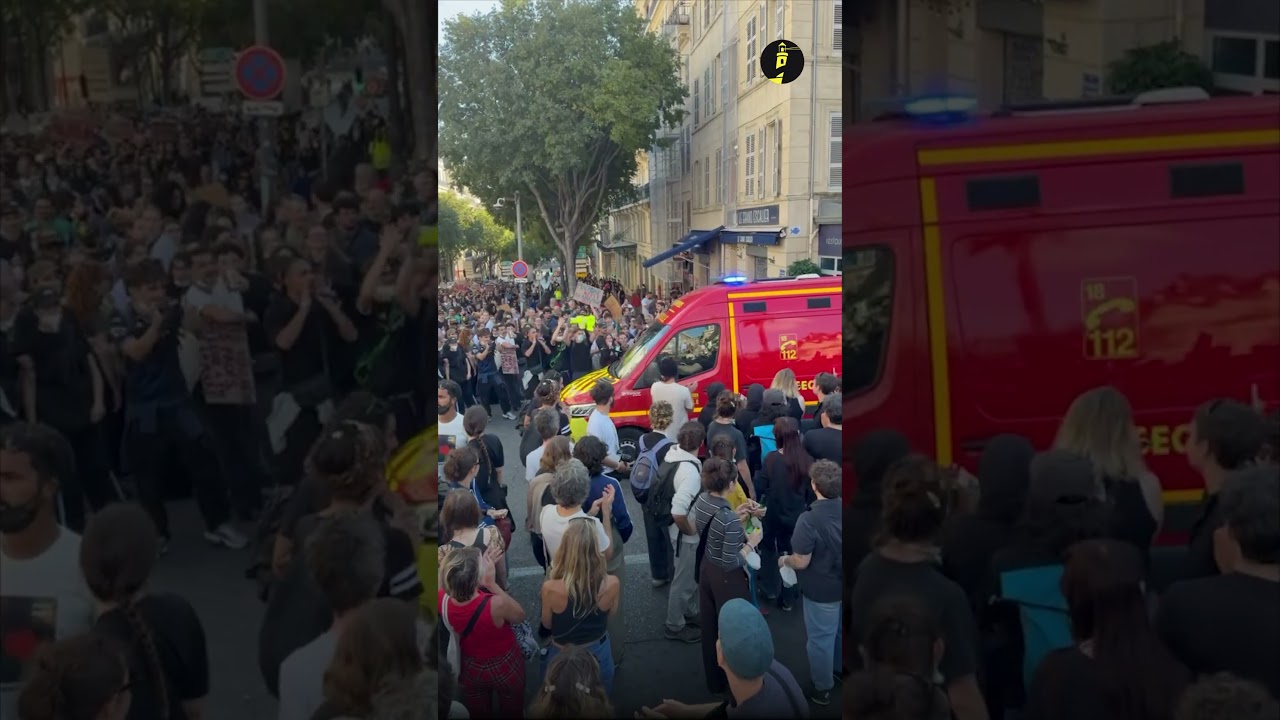 Les pompiers acclamés à Marseille