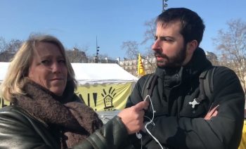 40 familles occupent la place de la Bastille pour exiger leur droit au logement
