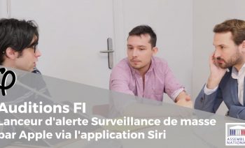 Audition φ – Lanceur d’alerte Surveillance de masse par Apple via l’application Siri