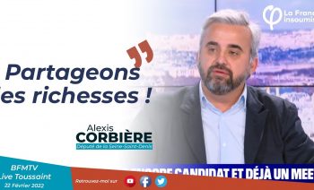 « Partageons les richesses ! » – Alexis Corbière sur BFMTV