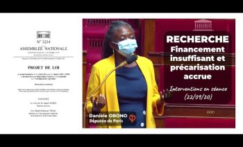 🔬📚 PROGRAMMATION DE LA RECHERCHE : FINANCEMENT INSUFFISANT ET PRÉCARISATION ACCRUE (22/09/20)